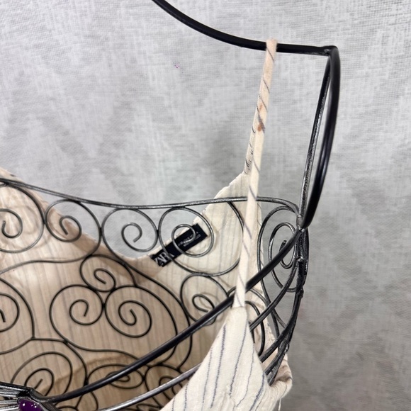 Zara mini striped button up spaghetti strap dress size XS - Picture 3 of 9